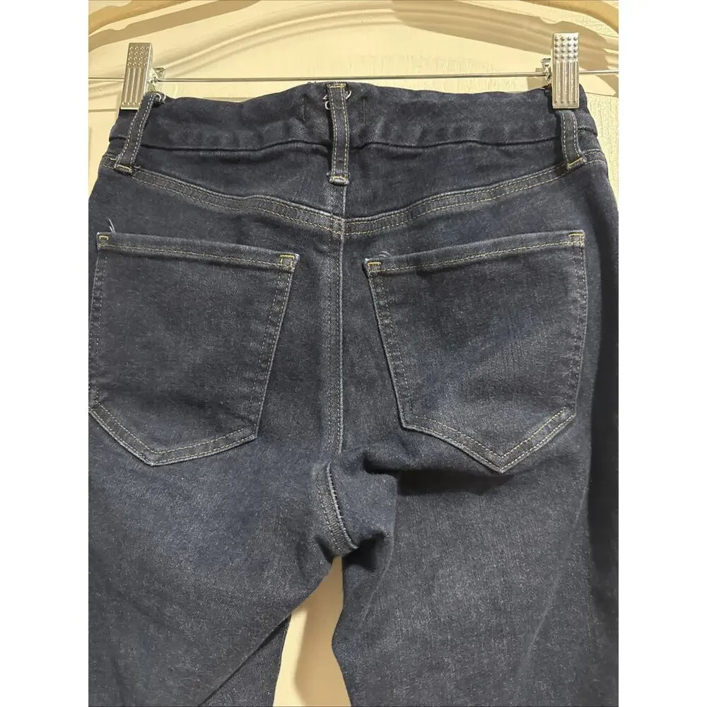 Express Jeans Legging Mid Rise Dark Blue Denim Women's Size Small Regular